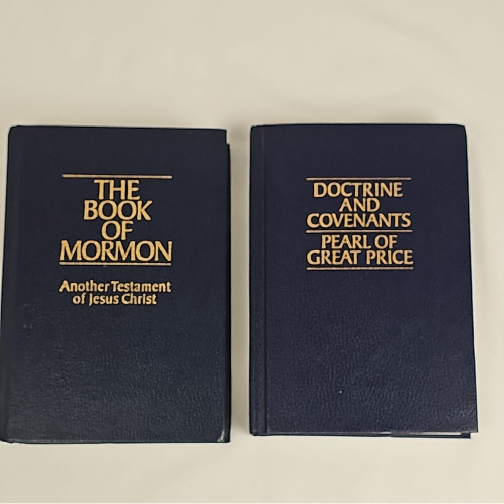 1981-1982 LDS Scripture Set Book of Mormon Doctrine Covenants Pearl Great Price
